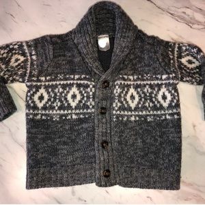 Carter's shawl collar cardigan sweater boy's sz 12 mo NWOT